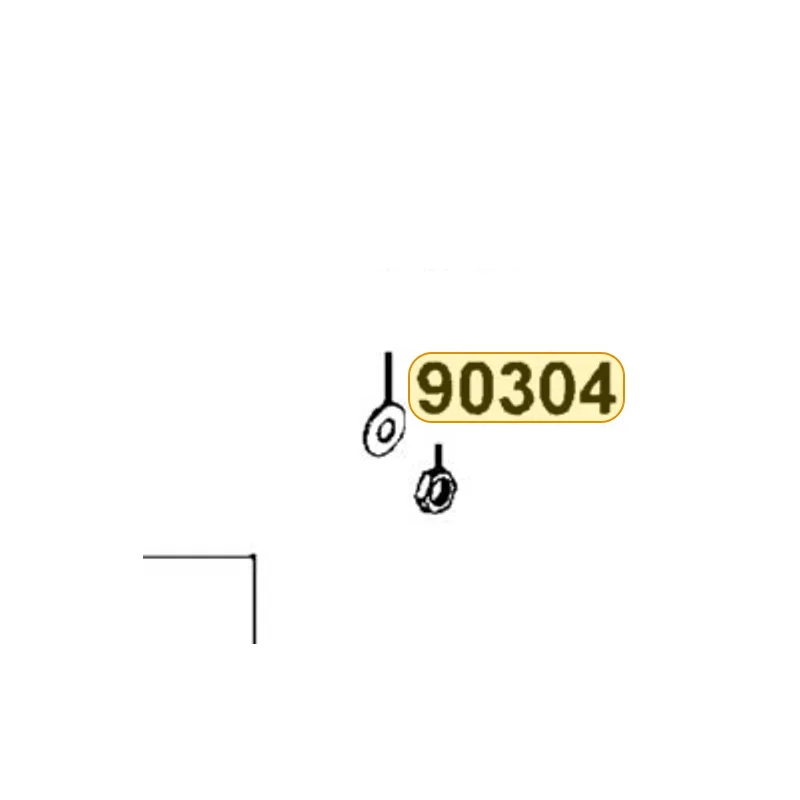 90304-LDB4-90A NUT U FLANGE 10MM — diagram cutout