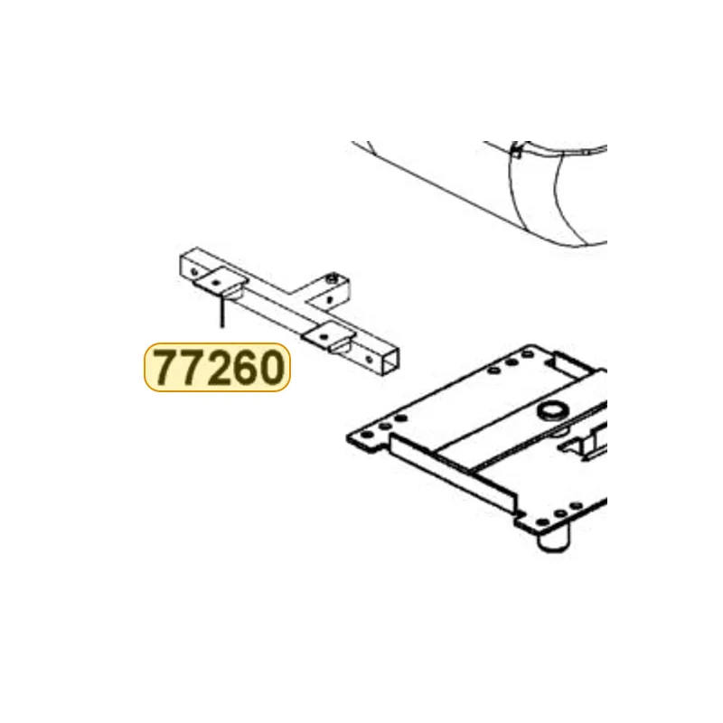 77260-LAC5-700 STAY ASSY RR SEAT — diagram cutout