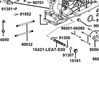 15421-LEA7-E00 SCREEN OIL FILTER — diagram cutout
