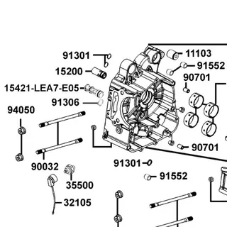 15421-LEA7-E05 SCREEN OIL FILTER — diagram cutout