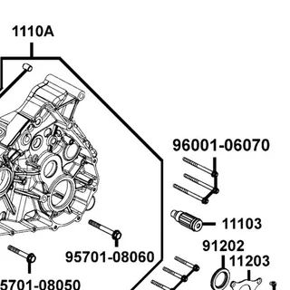 96001-06070-06 BOLT FLANGE SH 6*70 — diagram cutout