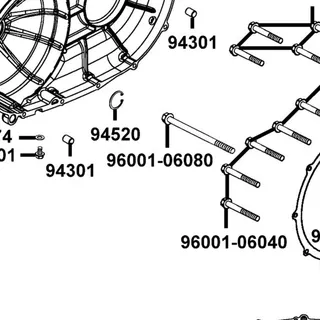 96001-06080-06 BOLT FLANGE SH 6X80 — diagram cutout