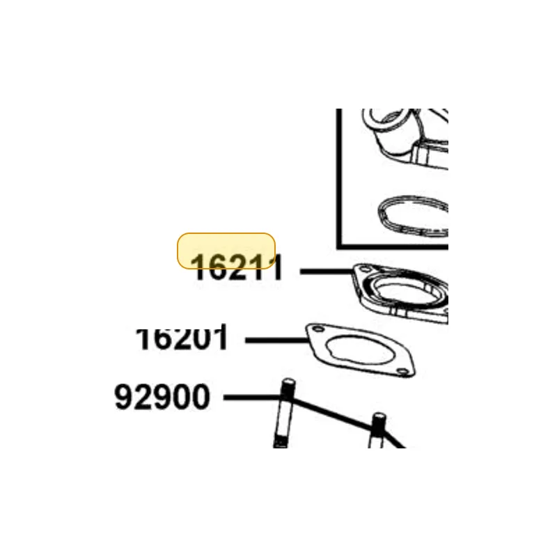 16211-LGF9-E00 INSULATOR PIPE INLET — diagram cutout