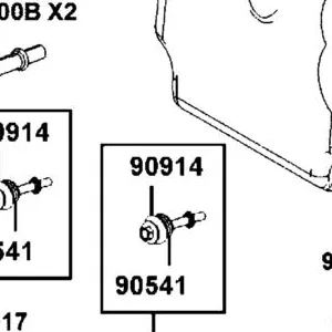 90914-KED9-900 WASHER HEAD COVER BOLT — diagram cutout