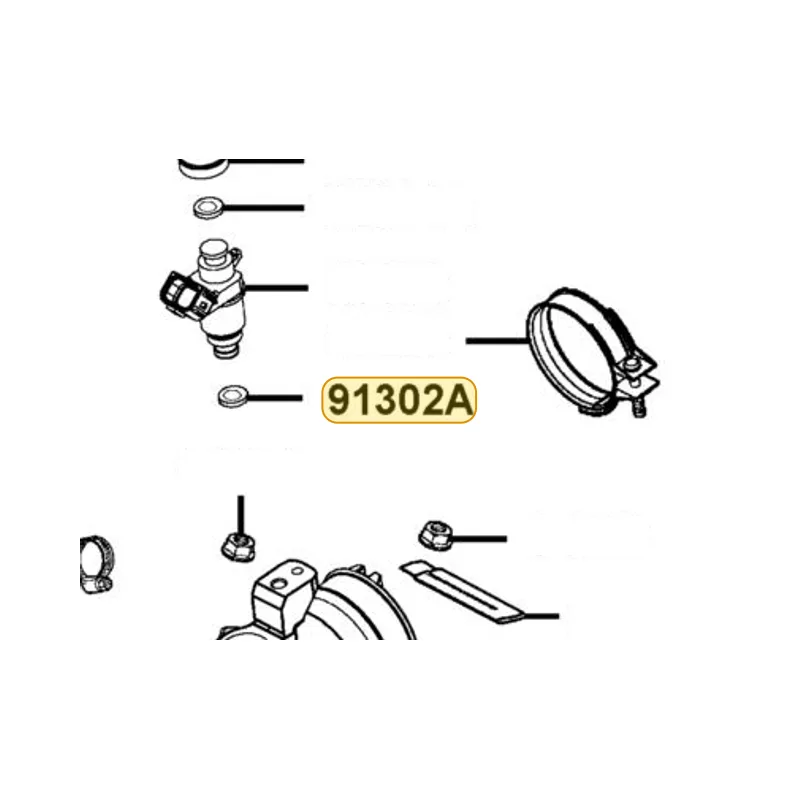 91302-LDF2-800 SEAL RING 7.78X3.5 (BLACK) — diagram cutout