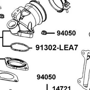 91302-LEA7-E00 O-RING — diagram cutout