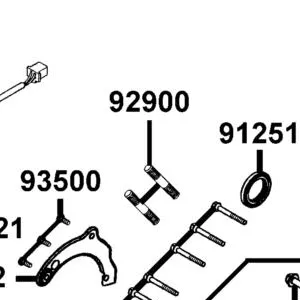 92900-06040-0E BOLT STUD 6*40 — diagram cutout