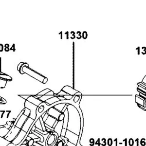 1133A-BAA7-E00-MLA COVER ASSY R CRANK CASE — diagram cutout
