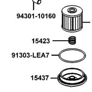 15423-KKC3-900 SPRING CAP OIL — diagram cutout