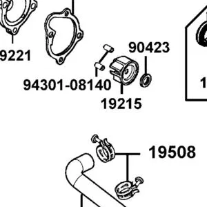 19215-BAA7-E00 WATER PUMP WHEEL — diagram cutout