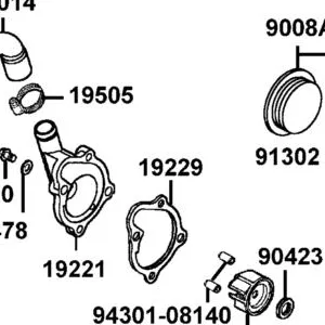 19229-LEA7-E00 GASKET WATER PUMP