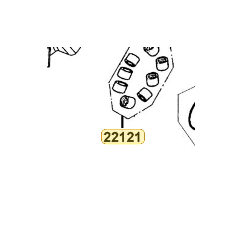 22121-LGF9-305 ROLLER SET WEIGHT (1SET:8PCS) — diagram cutout