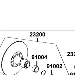 23200-LGE5-E00 FACE ASSY DRIVEN — diagram cutout