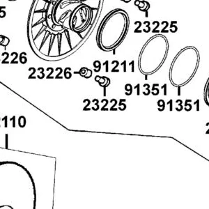 23225-LEA7-E00 PIN. ROLLER GUIDE — diagram cutout