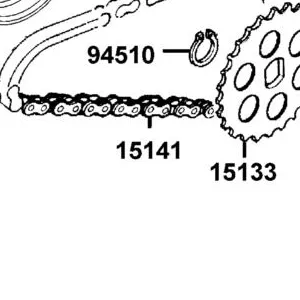 15141-LGF9-E00 CHAIN OIL PUMP — diagram cutout