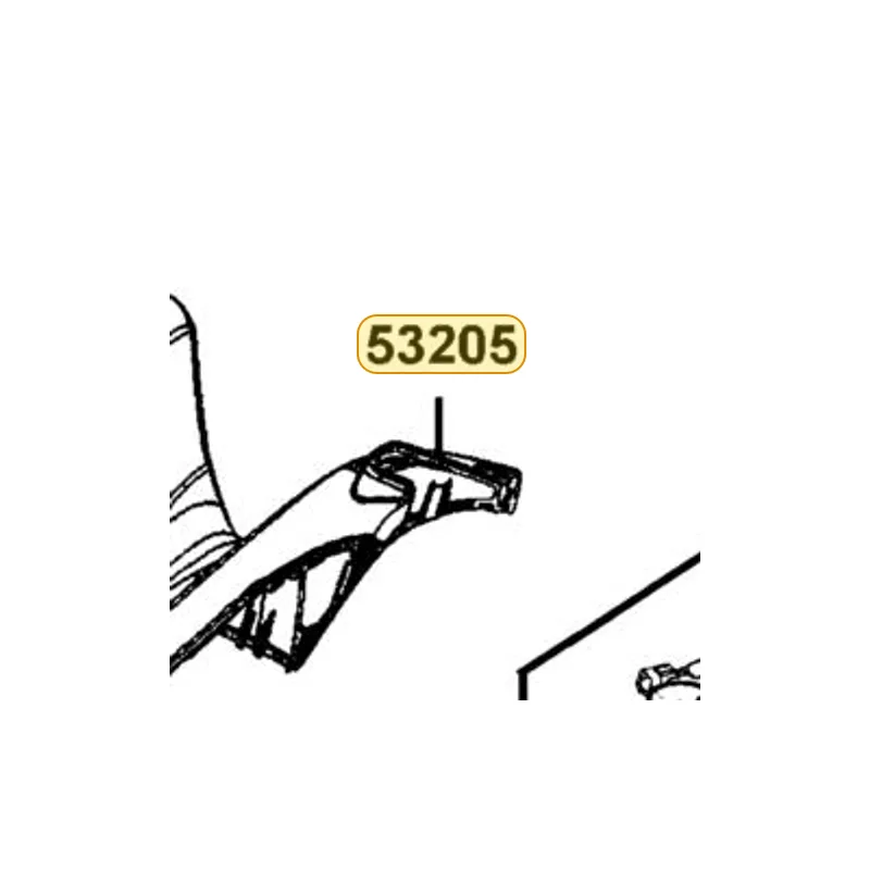 53205-LEA7-E00-N1R COVER HANDLE UP (Black) — diagram cutout