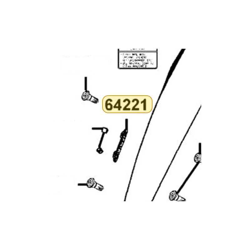 64221-LEA7-E00 RUBBER R WIND SCREEN — diagram cutout