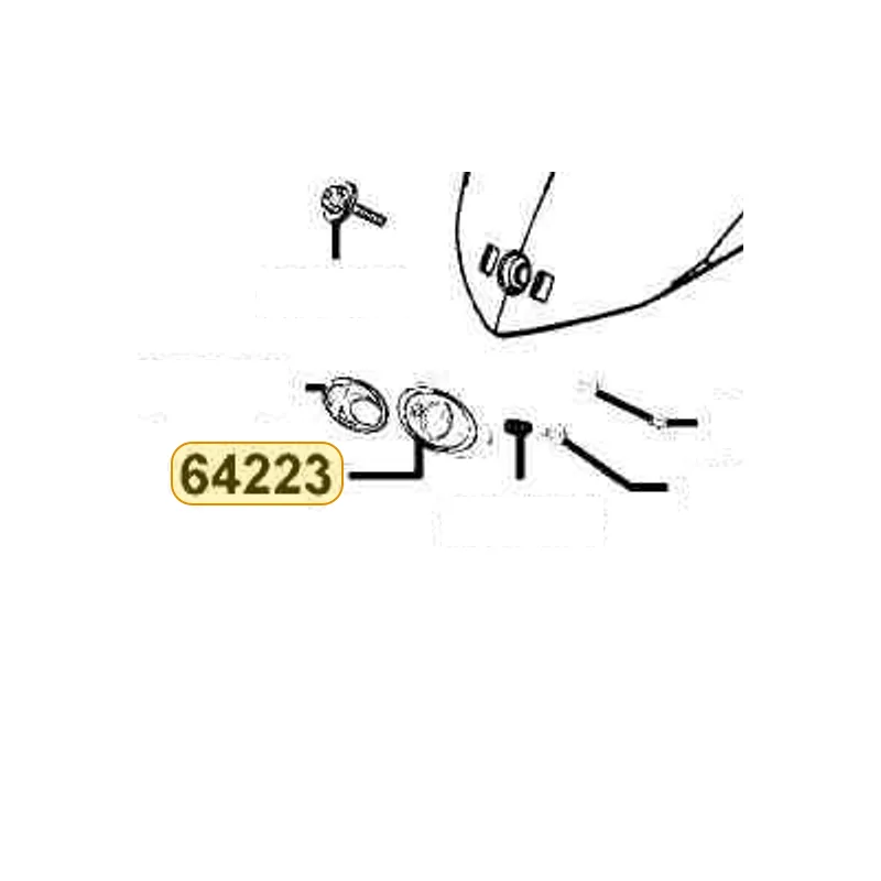 64223-LEA7-E00-N1R PLUG WIND SCREEN (Black) — diagram cutout