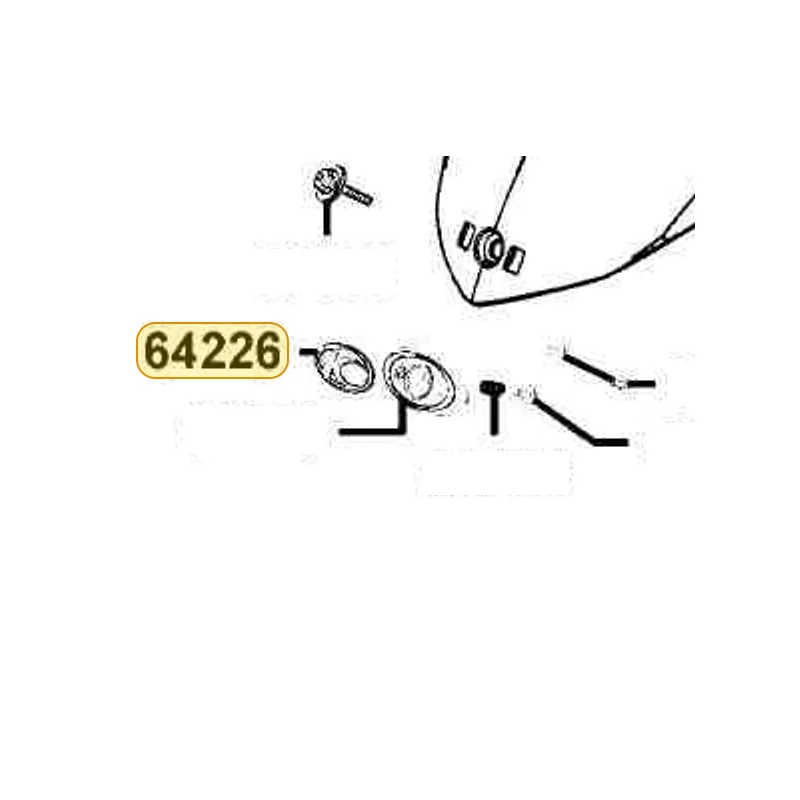 64226-LEA7-E00 COSMETIC K-LOGO — diagram cutout