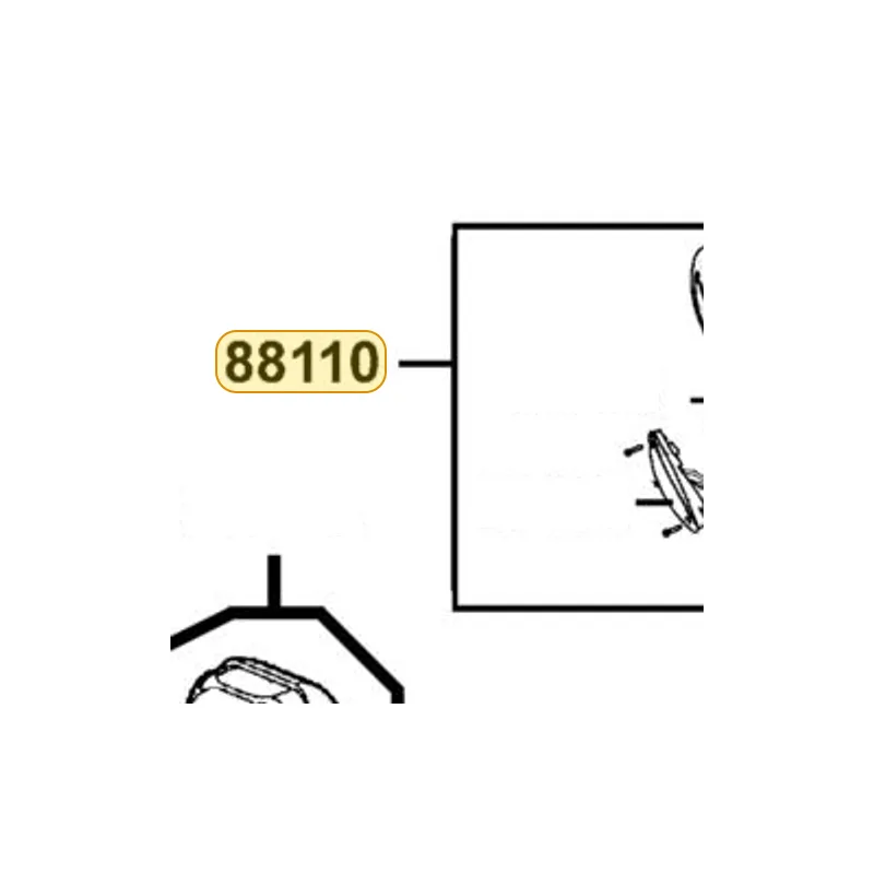 88110-LEA7-M30-N1P MIRROR ASSY R BACK — diagram cutout