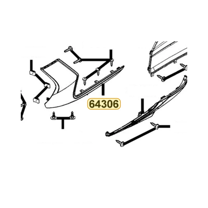 64306-LEA7-E00-NEP SKIRT L SIDE — diagram cutout