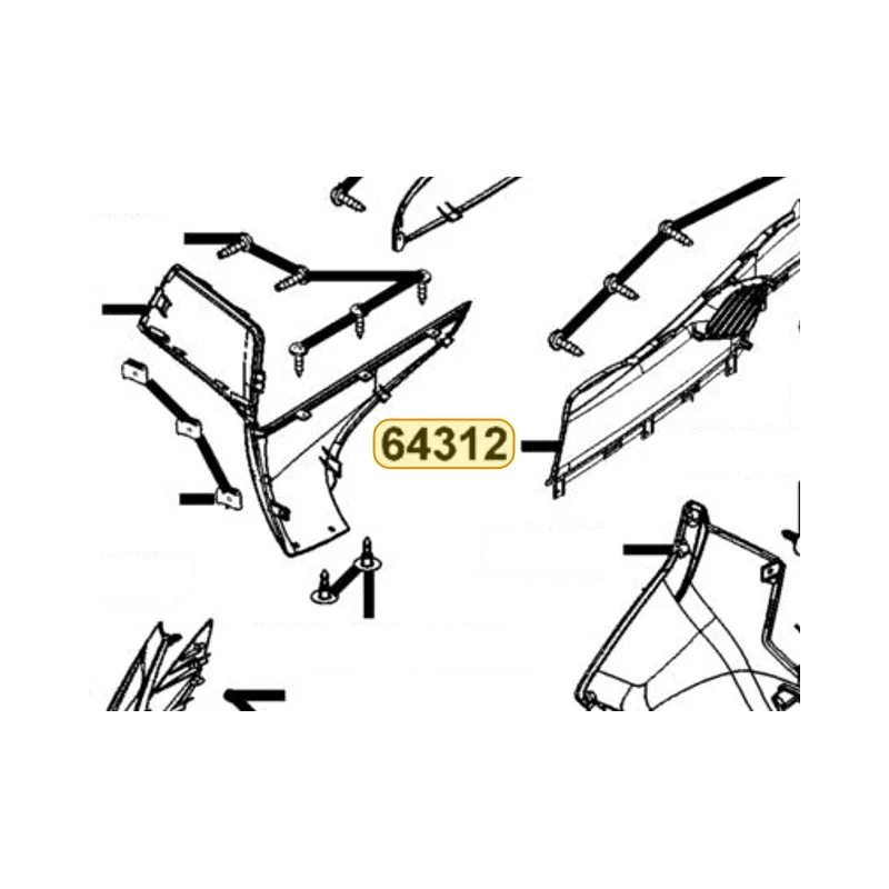 64312-LEA7-E00-N1R BOARD R PANEL FLOOR (Black) — diagram cutout