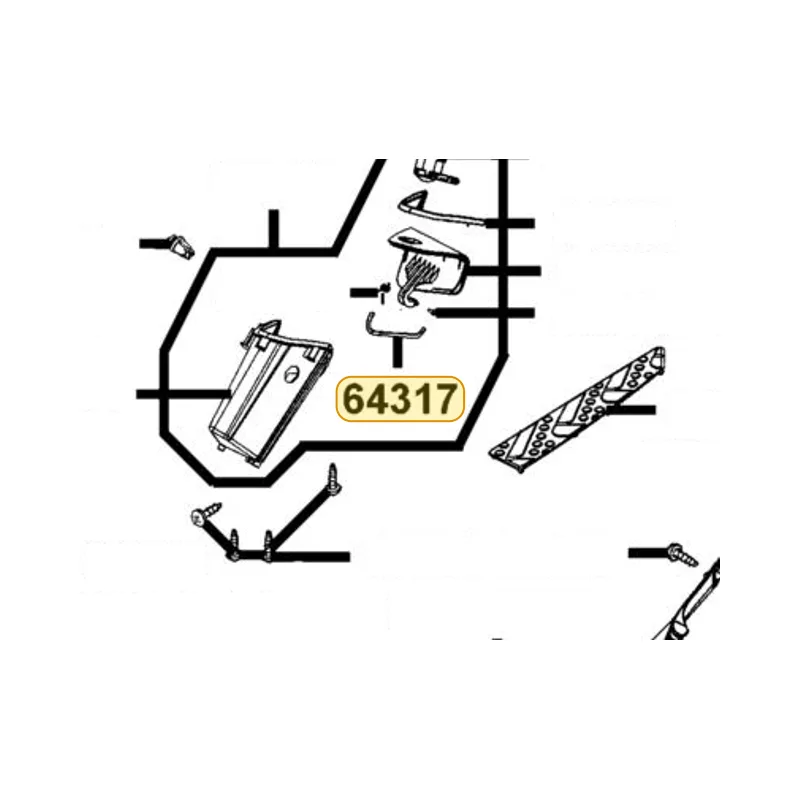 64317-LEA7-E00 SPONGE FR INNER BOX — diagram cutout
