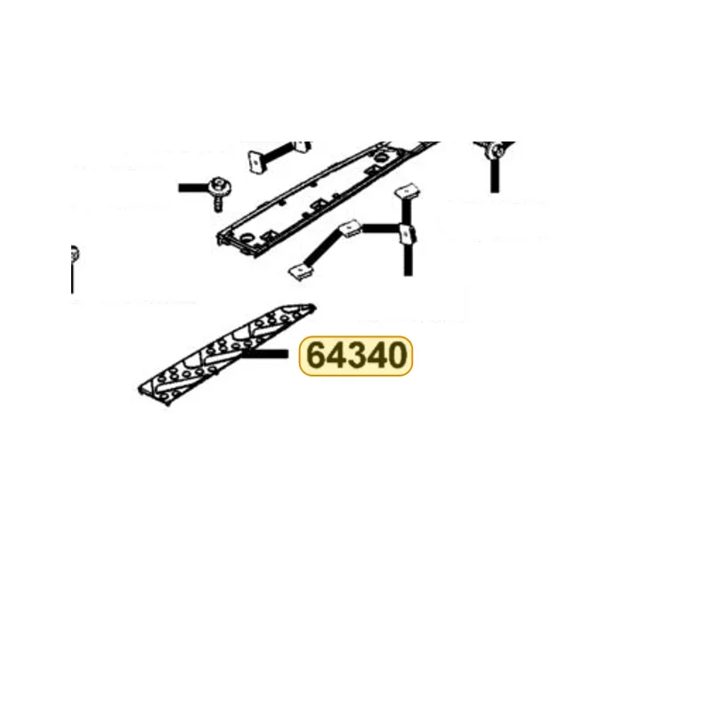 64340-LEA7-E00-N1R MAT L FLOOR (Black) — diagram cutout