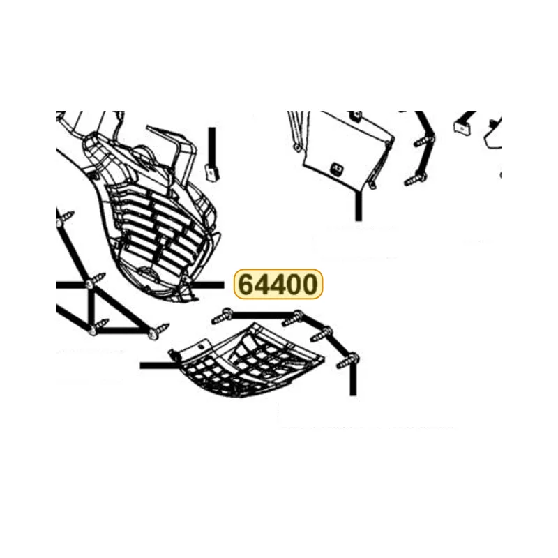 64400-LEA7-E00-N1R COWL UNDER (Black) — diagram cutout