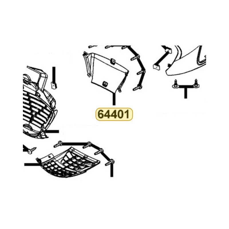 64401-LEA7-E00-N1P MESH UNDER COWL — diagram cutout