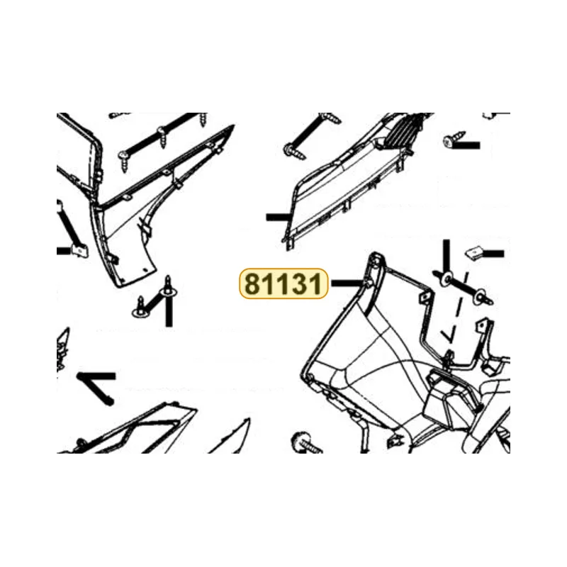 81131-LEA7-E00-N1R LEG SHIELD (Black) — diagram cutout
