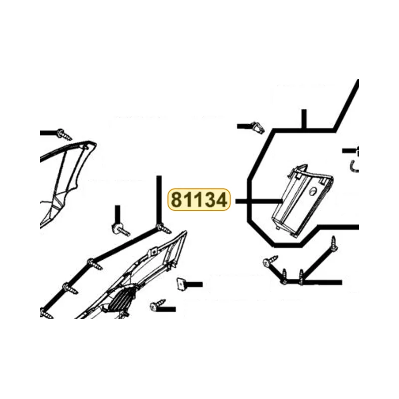 81134-LEA7-E00-N1R BOX L/H FR INNER (Black) — diagram cutout