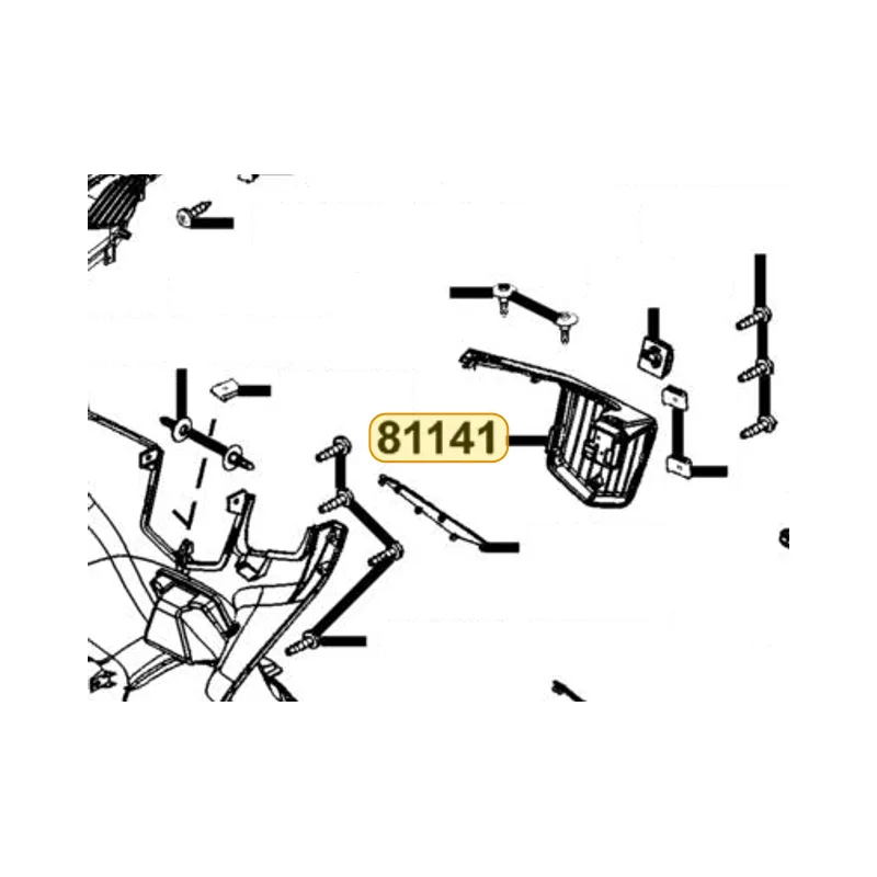 81141-LEA7-E00-N1P TUNNEL LEG SHIELD — diagram cutout