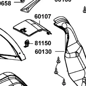 81150-LEA7-E00 LOCKLESS ASSY — diagram cutout
