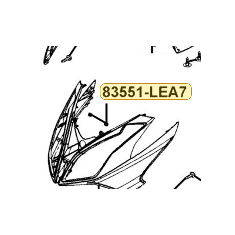 83551-LEA7-E00 GROMMET FRONT COVER — diagram cutout