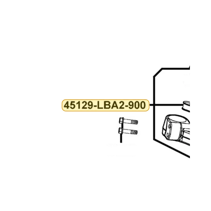 45129-LBA2-900 CLAMPER FR BRK HOSE(STEM) — diagram cutout