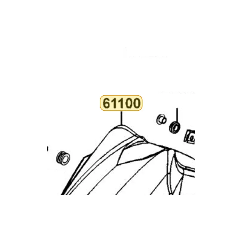 61100-LEA7-E00-DDS FENDER FR — diagram cutout
