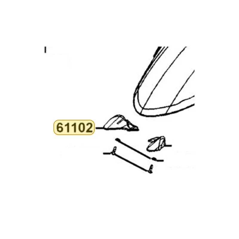 61102-LEA7-E00 RUBBER FR FENDER R — diagram cutout