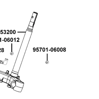 95701-06008-06 BOLT FLANGE 6X8 — diagram cutout