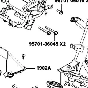 95701-06045-06 BOLT FLANGE 6*45 — diagram cutout