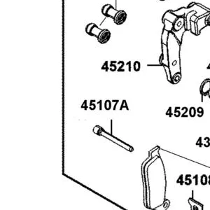 45107-LEA7-E00 PIN HANGER — diagram cutout