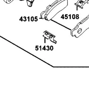 51430-LEA7-E00 SLIDE PAD — diagram cutout