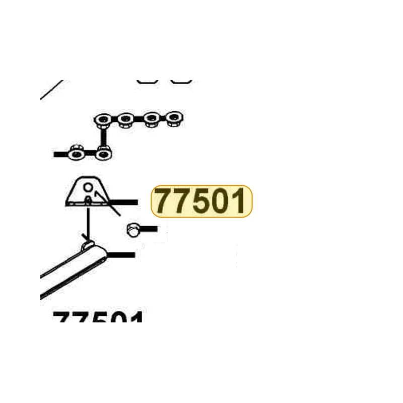 77501-LBA2-E00 STAY GAS DAMPER — diagram cutout
