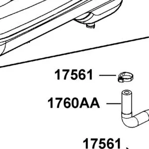17561-LGK8-900 CLIP 12.0 — diagram cutout