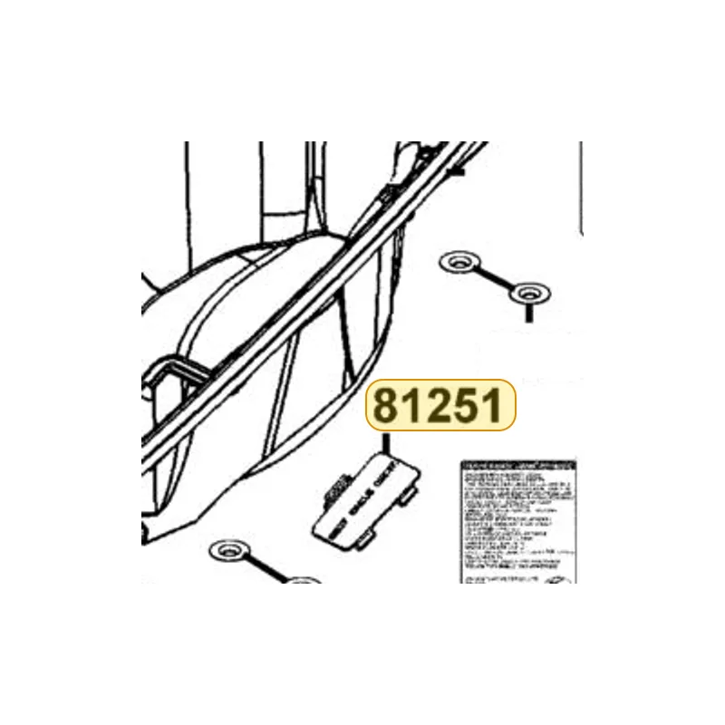 81251-LEA7-E00 COVER SEAT CABLE MAINT. — diagram cutout