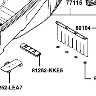 81252-KKE5-E00 PLUG LUGGAGE BOX — diagram cutout