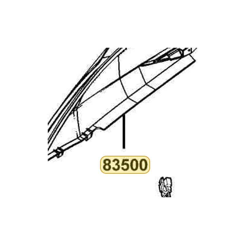 83500-LEA7-E00-NFP COVER R BODY (Dark Gray Metallic) — diagram cutout