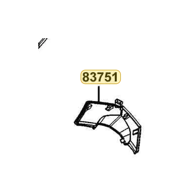 83751-LEA7-E00-NEP MOLDING RR CENTER — diagram cutout