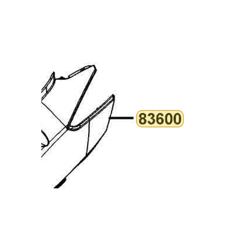 83600-LEA7-E00-N8P COVER L BODY (Bright Silver) — diagram cutout