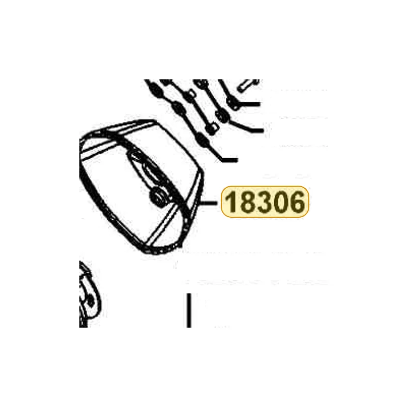 18306-LEA7-E00-YYP TAIL CAP MUFFLER — diagram cutout